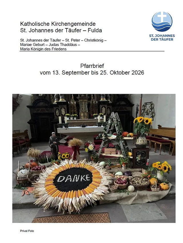 Pfarrbrief SeptemberTitel