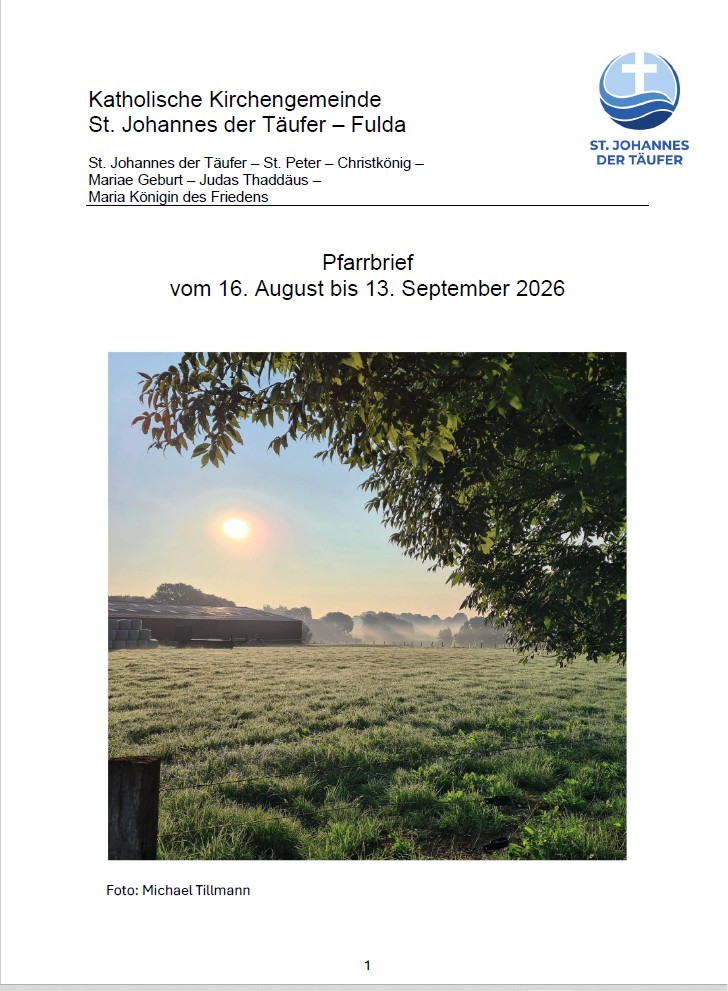 Pfarrbrief SeptemberTitel